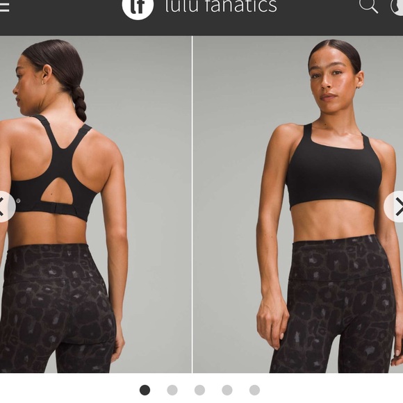 Lululemon Ultralu Square-Neck Workout Bra *Medium Support - Picture 2 of 5